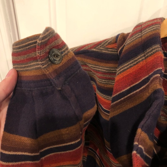 Faherty Brand Pacific Poncho Striped Hoodie Sweatshirt Woven Jacquard - Picture 5 of 7